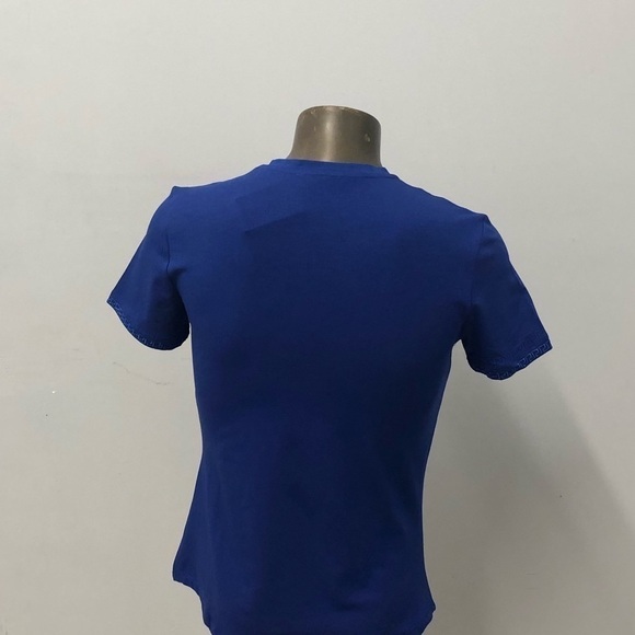 Laverita tshirt crewneck royal slimfit rhinestone - Picture 3 of 3